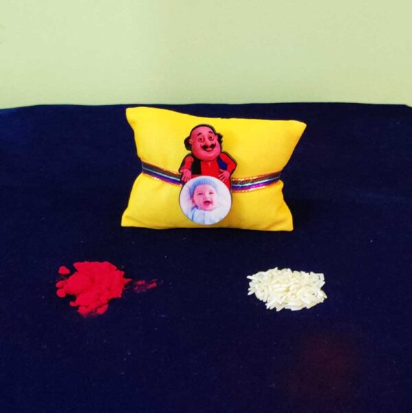 Customized-Kids-Photo-Rakhi-With-Motu-Cartoon