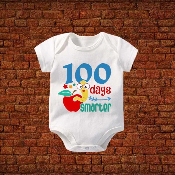 100-Days-Old-Smarter-Baby-Romper