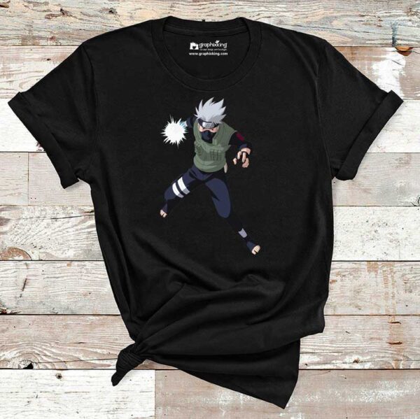 Kakashi-Hatake-Fighting-Premium-Cotton-Tshirt