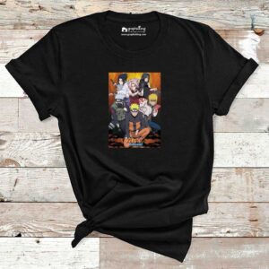 Naruto Shippuden Black Cotton Tshirt