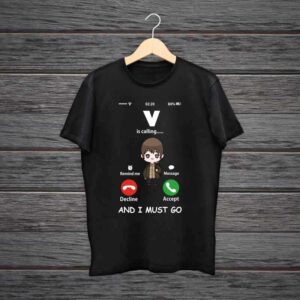 V Is Calling Me BTS Premium Cotton Tshirt