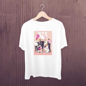 Bts Cute Member White Tshirt