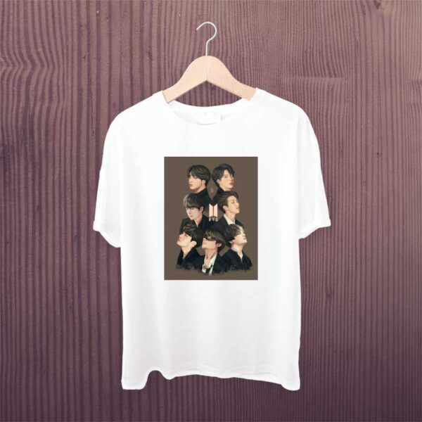 Bts-Group-Member-Animated-Love-Tshirt