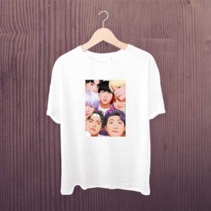 Bts Member Emoji White Tshirt