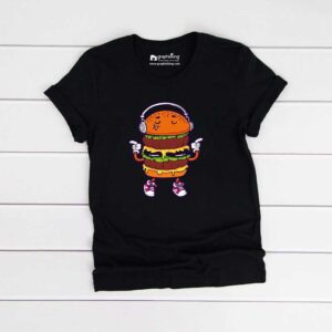 Burger Kids Black Tshirt