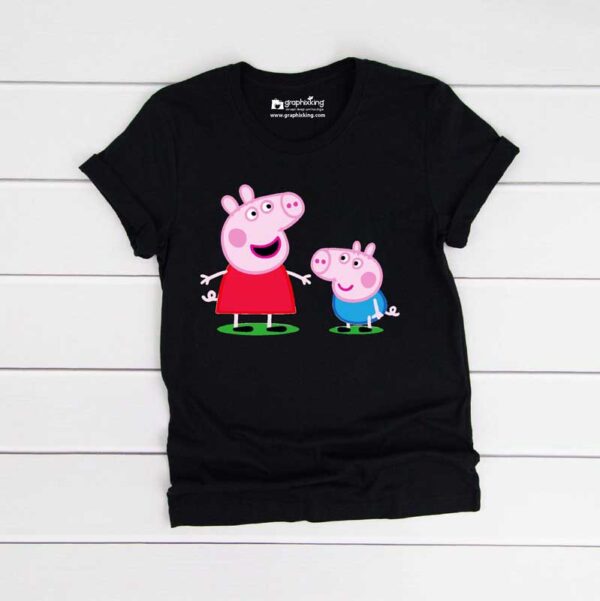 George-And-Pepa-Pig-Kids-Black-Tshirt