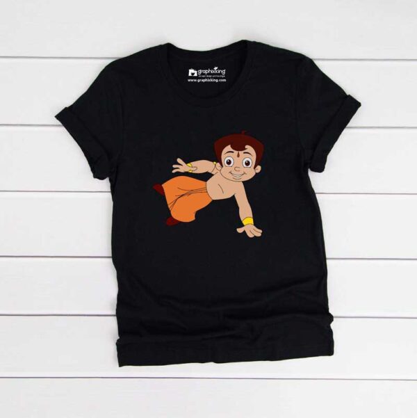 Graphixking-Chota-Bheem-Kids-Black-Tshirt