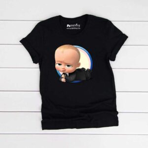 Graphixking Cute Boss Baby Kids Black Tshirt