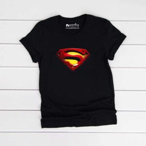 Graphixking Superman Kids Black Tshirt
