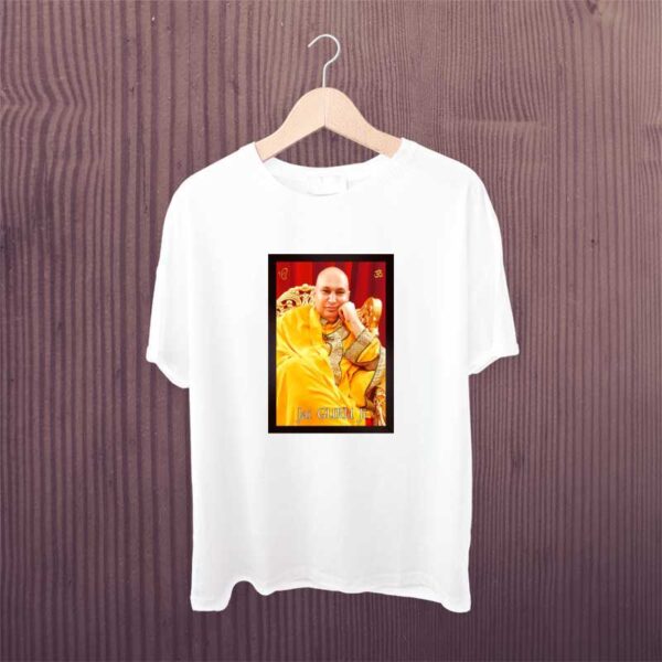 Jai-Guru-Ji-White-Printed-Tshirt