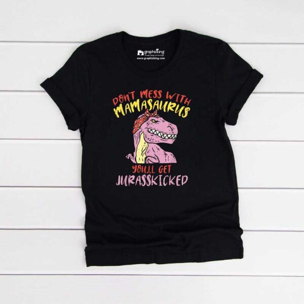 Kids-Dont-Mess-Mamasaurus-Black-Tshirt