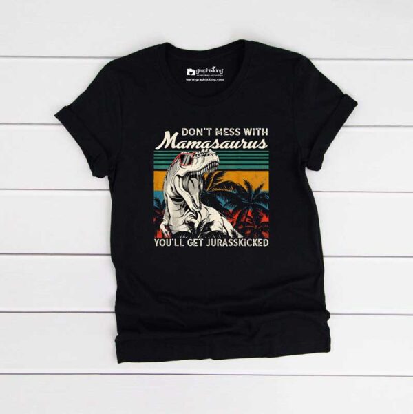Kids-Mamasaurus-Jurasskiked-Black-Tshirt