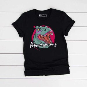 Kids Too Happy Mamasaurus Black Tshirt