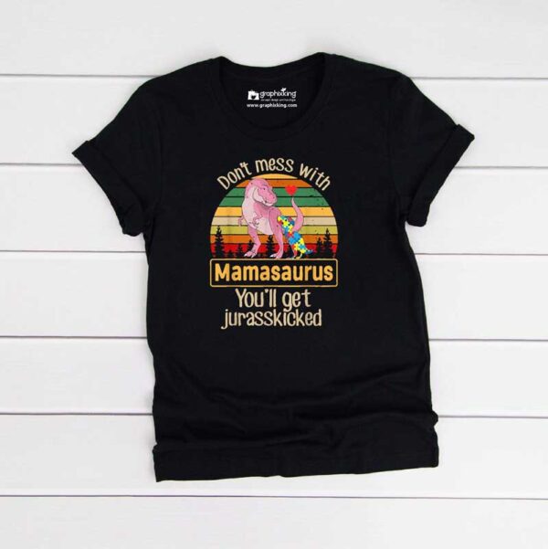 Mamasaurus-Loves-Babysaurus-Kids-Black-Tshirt