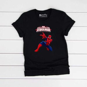Marvel Ultimate Spiderman Kids Black Tshirt