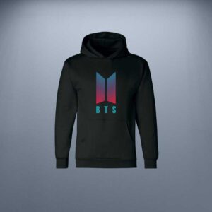 Red Blue Bts Logo Hoodie