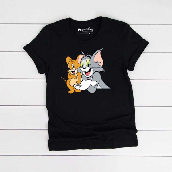 Tom-And-Jerry-Kids-Black-Tshirt
