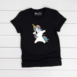 Unicorn Swag Kids Black Tshirt