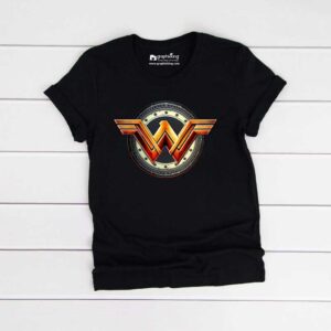 Wonder Women Logo Kids Black Tshirt