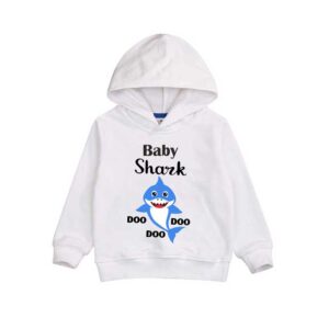 Baby Shark Do Do White Baby Hoodie