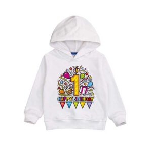 Its My First Birthday Party White Baby Hoodie
