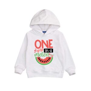 One In a Melon White Baby Hoodie
