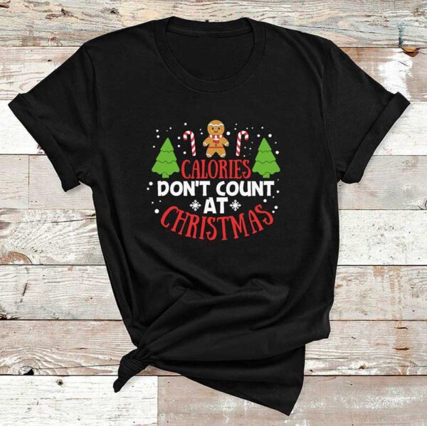 Calories-Dont-Count-Christmas-Black-Cotton-Tshirt-1