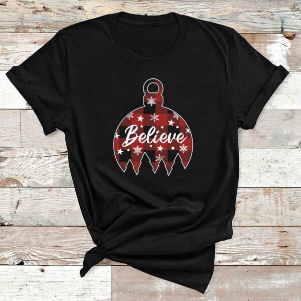 Christmas-Believe-Black-Cotton-Tshirt-1