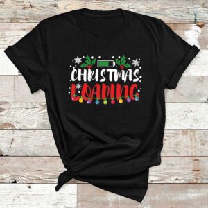 Christmas Loading Black Cotton Tshirt
