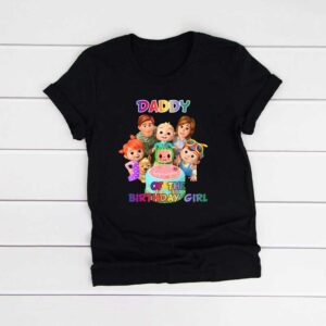 Daddy Of The Birthday Girl Cocomelon Family Tshirt