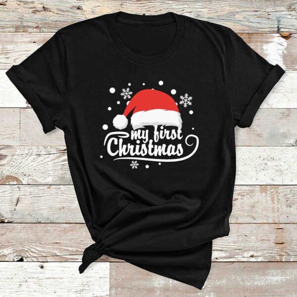 My-First-Christmas-Black-Cotton-Tshirt-1