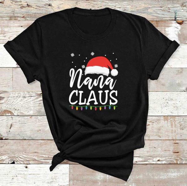 Nana-Claus-Christmas-Black-Cotton-Tshirt-1