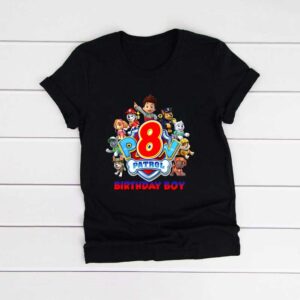 Paw Petrol Eight Birthday Boy Family Tshirt