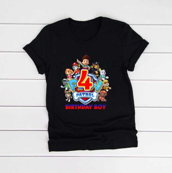 Paw-Petrol-Fourth-Birthday-Boy-Family-Tshirt