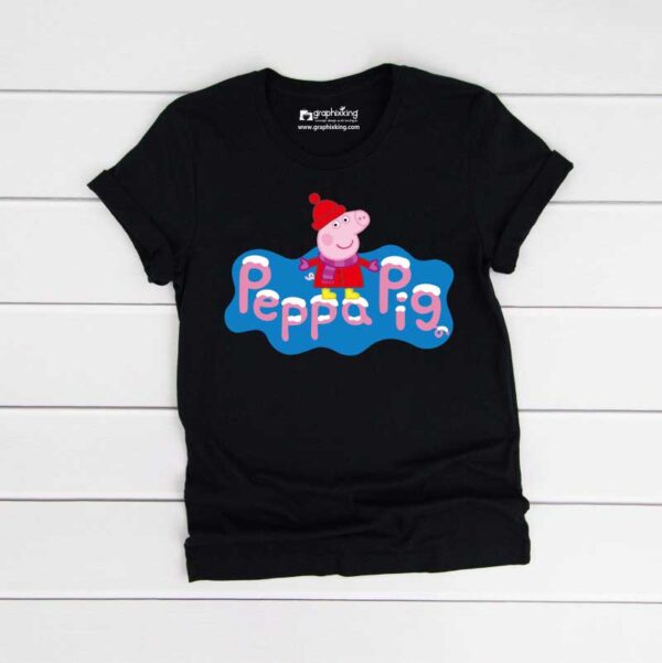 Peppa-Pig-Snow-Christmas-Kids-Tshirt