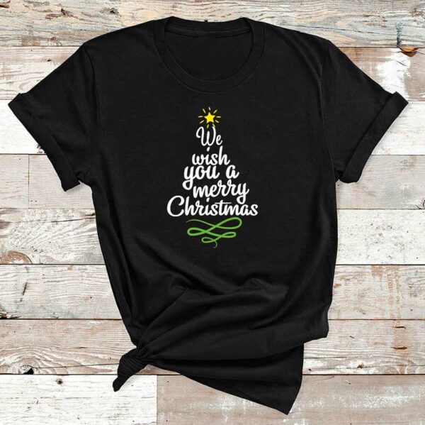 Wish-You-A-Merry-Christmas-Black-Cotton-Tshirt-1