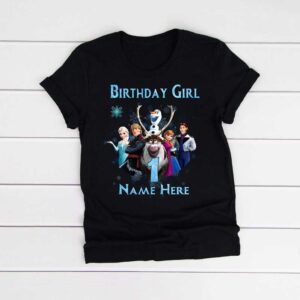 First Birthday Girl Frozen Family Tshirt