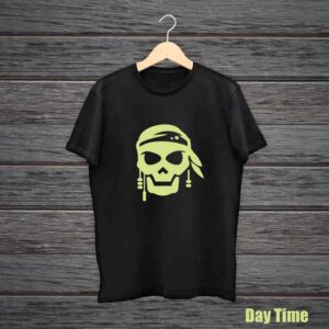 Pirates Skull Glow In The Dark Radium Tshirt