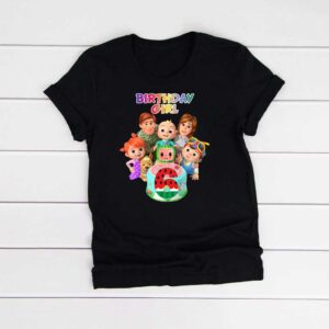Sixth Birthday Girl Cocomelon Family Tshirt
