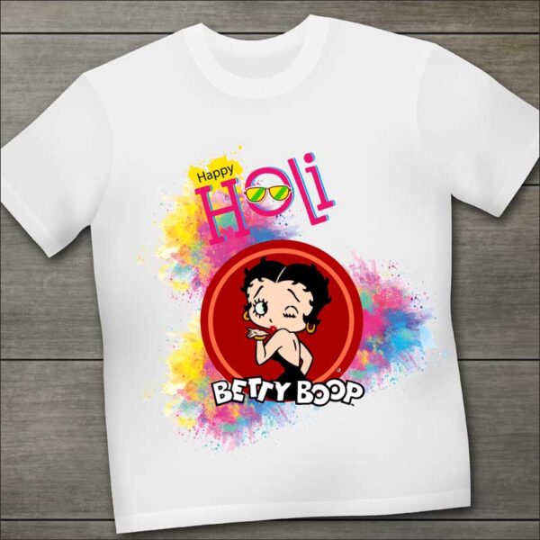 Betty-Boop-Happy-Kids-Holi-T-Shirt