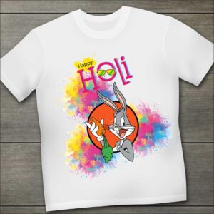 Bugs Bunny Happy Kids Holi T Shirt