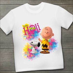 Charlie Brown Snoopy Kids Holi T Shirt