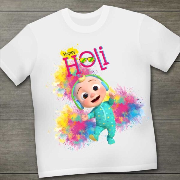 Cocomelon-Happy-Holi-Kids-T-Shirt