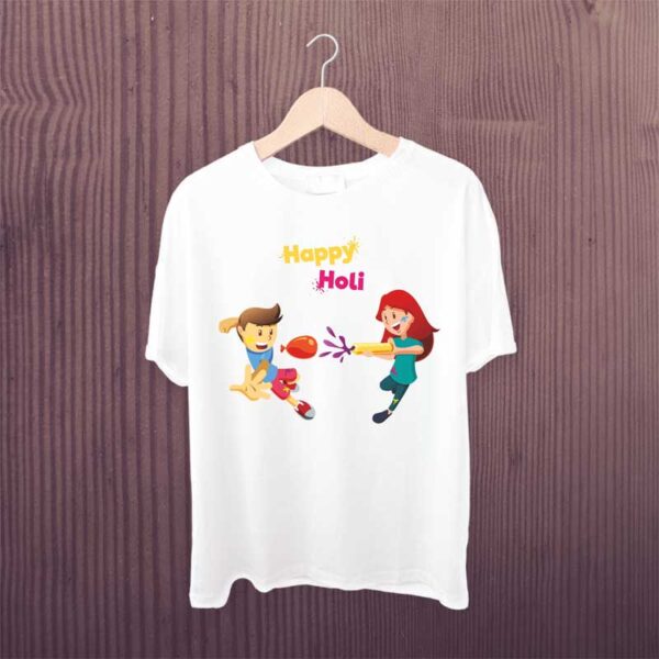 Girl-Boy-Playing-Happy-Holi-T-Shirt