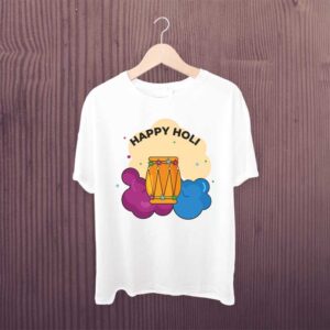 Happy Holi Dhol Color T Shirt