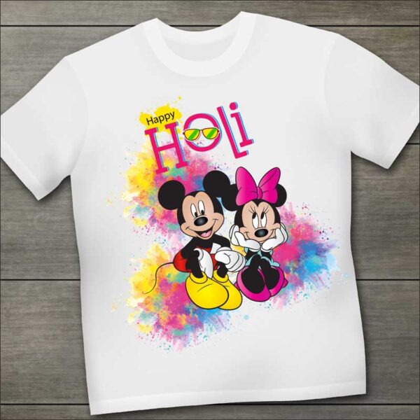 Mickey-Minnie-Mouse-Kids-Holi-T-Shirt