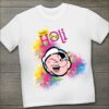 Popeye-Kids-Holi-T-Shirt