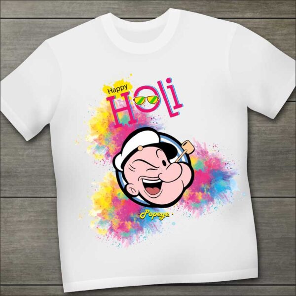 Popeye-Kids-Holi-T-Shirt