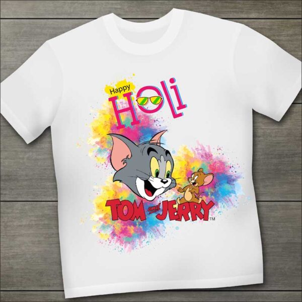 Tom-and-Jerry-Kids-Holi-T-Shirt