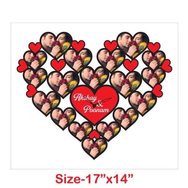 Love-Valentine-Heart-Wooden-Customized-Photo-Frame-With-Clock